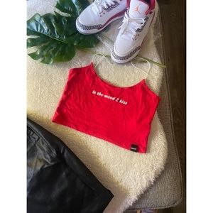 Omighty Red Crop Top